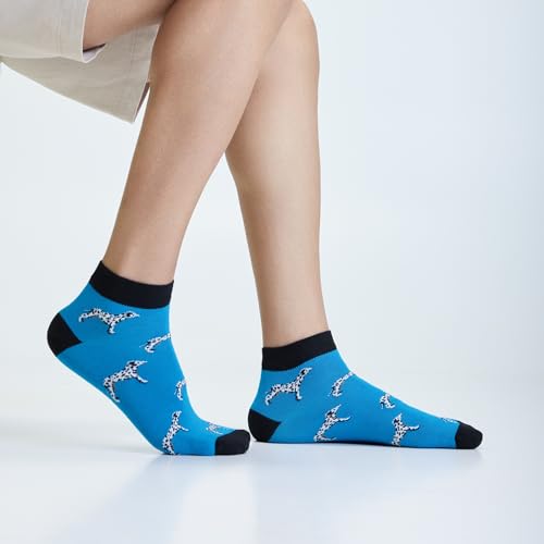 Image of Mint & Oak Men Ankle Socks, Printed Funky Socks, Cotton Unisex Ankle Length Sock, Odour Free Socks - Pack of 1