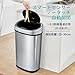 Ninestars DZT-50-9 Oval Trash Can 10.6 gal (50 L) Stainless Steel Auto Open and Close Motion Sensor for Kitchen, Living Room, Office, Hygienic, Space Saving