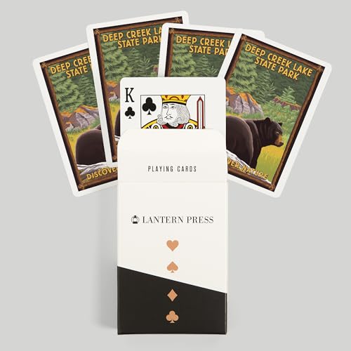 Lantern Press Deep Creek Lake, Baraja Poker 52 Naipes miniatura 6
