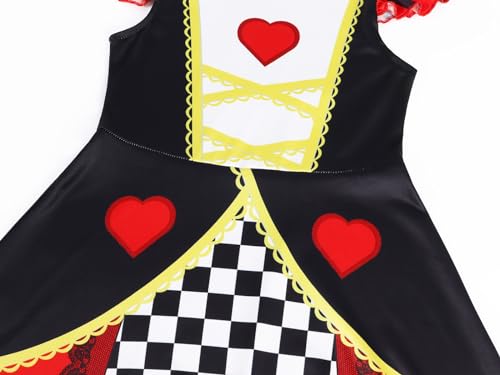 Disfraz Queen of Hearts para niñas 2-3 años miniatura 5