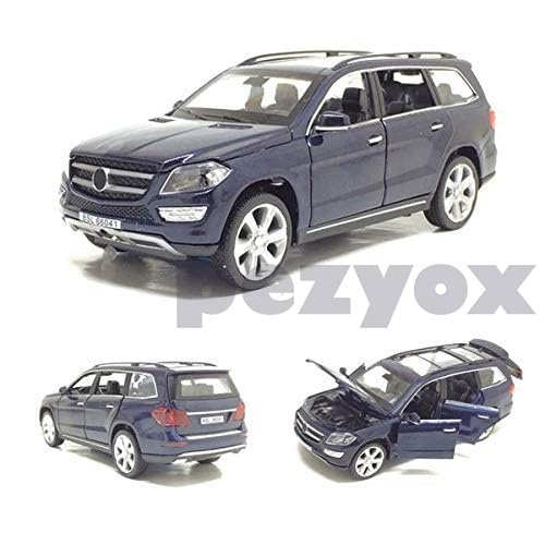Image of Mercedes Benz GL500 Metal Car Pull Back with Open Doors, Tail with Front and Rear Light & Music Great Gift for Boys and Girls. (Black)