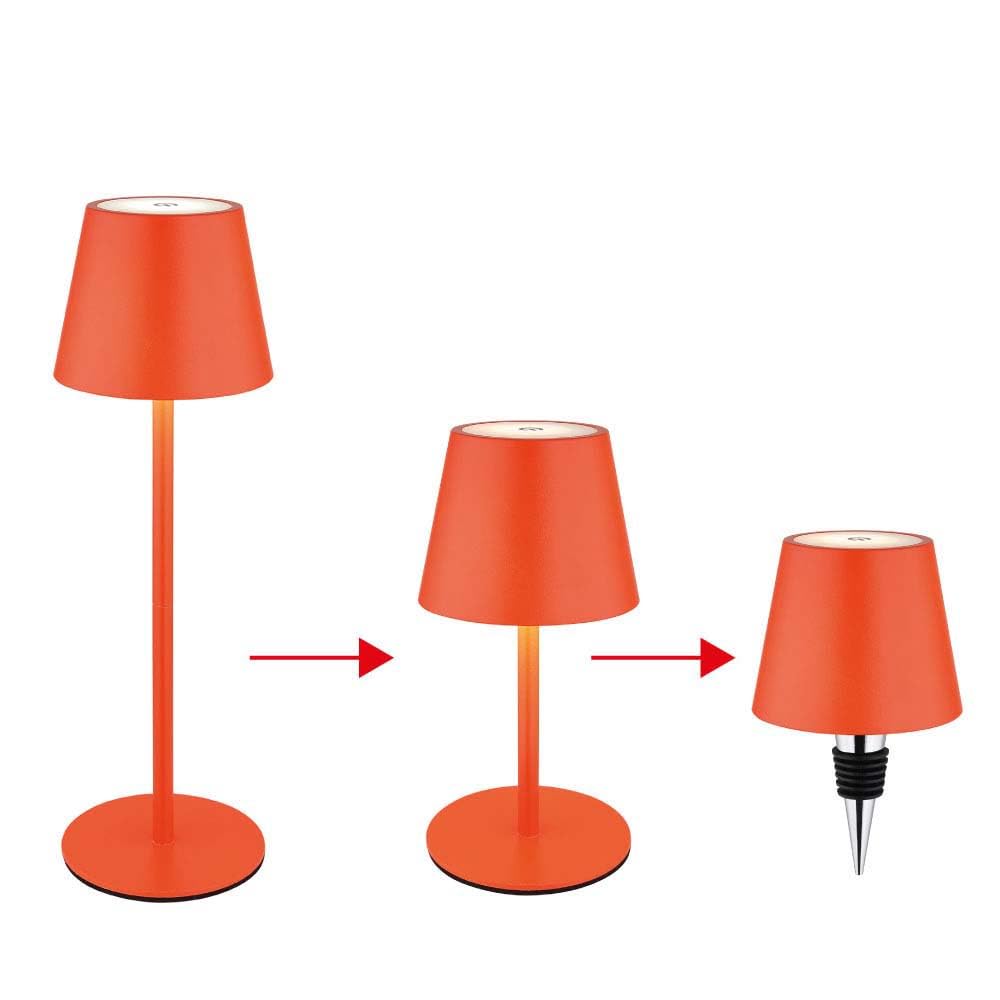 GLOBO Tischleuchte 2er Set Akku - Touchdimmer, CCT, IP54 Für Innen & Außen