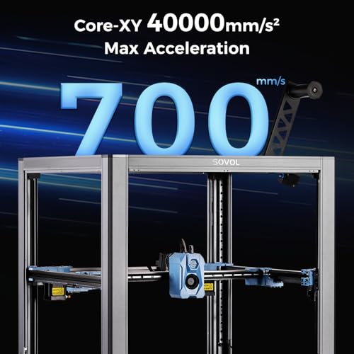 Image of Sovol SV08 Core-XY 3D Printer Voron 2.4 Open Source, 700mm /s High Speed 3D Printers with 300℃ Clog-Free Hotend & Camera, Auto Leveling with 4 Independent Z Motors, Large Print Size 13.8x13.8x13.6in