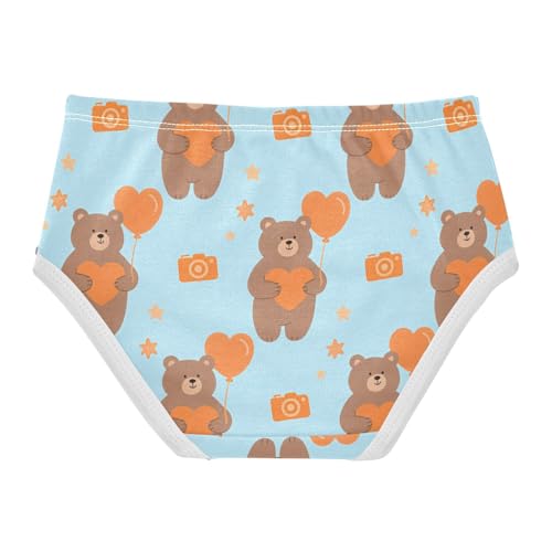 Sport Panties Underwear Moisture Wicking Toddler Cotton Underwear for Girls in Sizes 2T,3T, 4T, 5T, 6Y and 8Y2