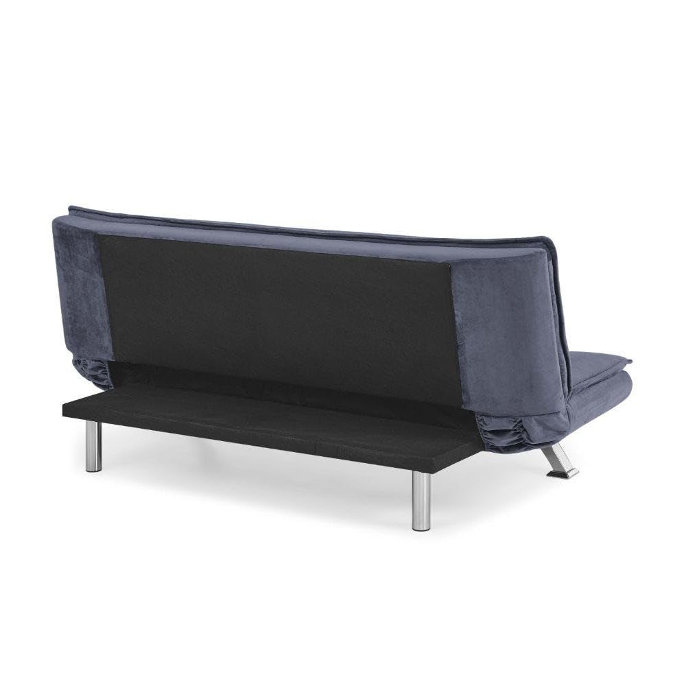 Danube Home Flex 3 Seater Fabric Sofa Bed | Convertible Sleeping Sofabed | Comfortable Living Room Furniture L 184 x W 88 x H 84 cm - Grey
