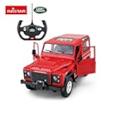 Radio Remote Control 1/14 Scale Land Rover Denfender Licensed RC Model Car (Red)