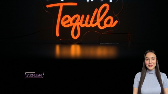 FAXFSIGN Save Water Drink Tequila Neon Sign Led Neon Lights for