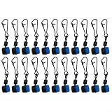 Feeder Bead Link Girelle con fibbia di sicurezza per pesca alla carpa, cambio rapido, galleggiante, fagioli spaziali, blu e nero, 23 mm, 10 pezzi (8# (30 & gt; ))