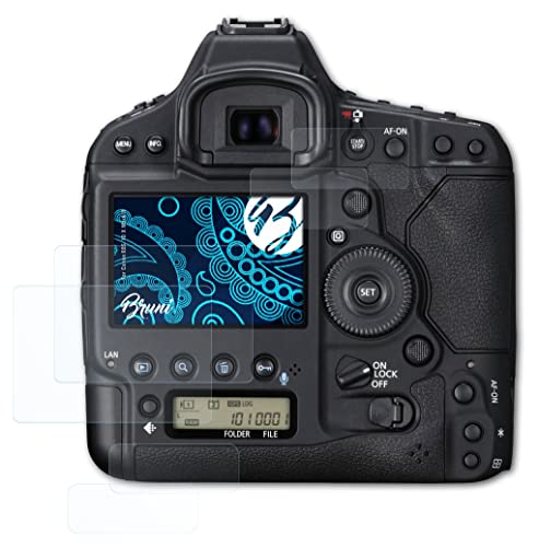 Bruni Screen Protector compatible with Canon EOS 1D X Mark II Protector Film, crystal clear Protective Film (Set of 2)