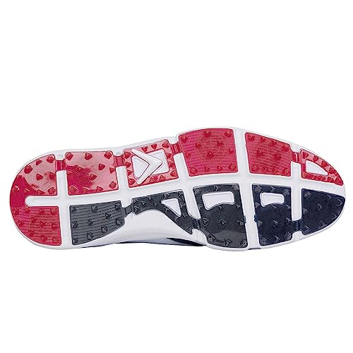 Callaway Men's Coronado V3 Sl Golf Shoe, Black/Red, 9.52