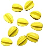  Lily Brown 10 piezas de simulación de frutas artificiales carambola frutas falsas realistas simuladas carambola granjas fotografía apoyos plato de fruta