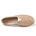 MCRONJI Closed Toe Canvas Slip on Flat Espadrilles Loafers for Men and Women (Brown,12 Men/13 Women)