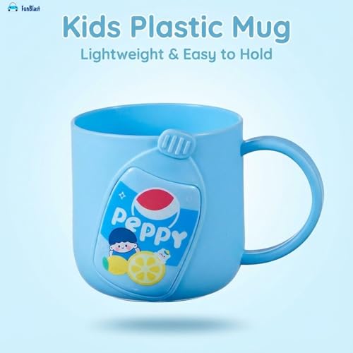 Image of FunBlast Milk Mug for Kids - 320 Ml; Unbreakable Mug for Kids, Milk Mugs for Kids Unbreakable - Milk Drinking Cup for Kids (SkyBlue)