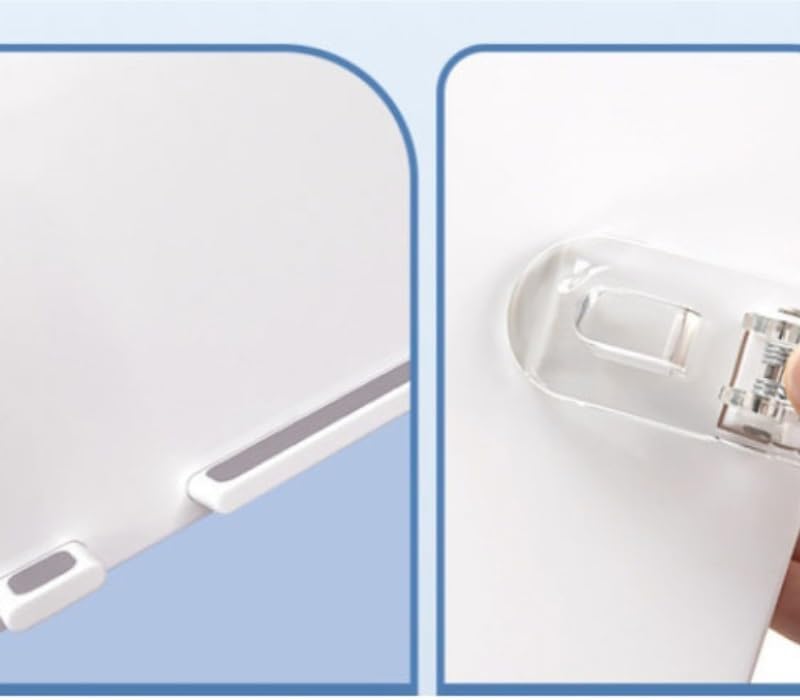 ABS Book Stand White Reading Rack Rotatable Foldable Holder