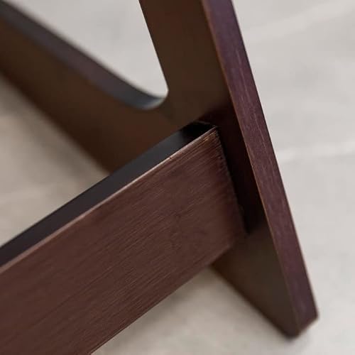 Forevich Bamboo Modern Tv Trays Table For Eating, Wood Couch Table End Snack Desk Sofa Side Table Z Shaped Brown #TOP5