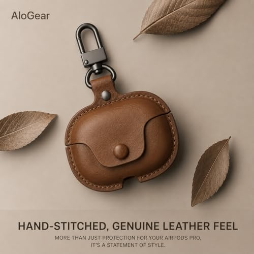 Image of Vegan Leather Business Case Cover for OnePlus Nord Buds 4 Pro (Leather Brown)