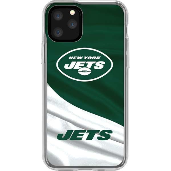 Skinit Clear Phone Case Compatible with iPhone 11 Pro - Officially Licensed NFL New York Jets Design
