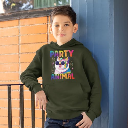 Party Animal Cat Kids' Hoodie - Party Themed Clothing - Party Animal Clothing2