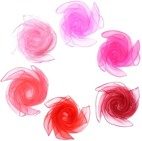 6 Piezas Bufandas Sensoriales, Danza del Vientre Arco Iris Malaba...