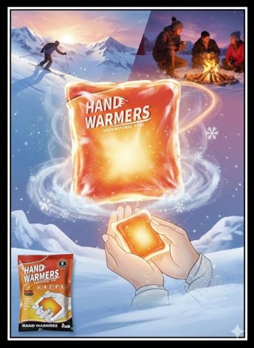 Image of Hand Warmers Heat Pouch - Self Heating Warmer Heat Pad | Heating Patch for Winters Trips | Portable Heater for Travel | Heat Patches for Winter | Winter Essentials for Men & Women (Pack of 5)