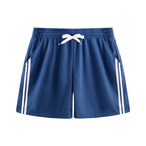 Pantalones Cortos de Hombres Suelto Casuales Playa Short Pantalón Corto Moda Rayas Cintura elástico con cordón Men Pants de Verano Home Pants Deportivos Bermudas MMUJERY