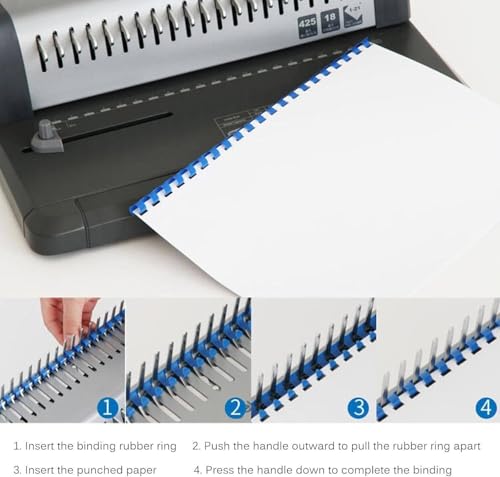 Relieuse à bobines perforatrice 300 mm avec jeu de peignes inclus