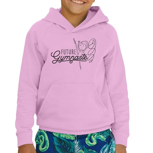 Sweat à capuche enfant future gymnaste en coton premium durable