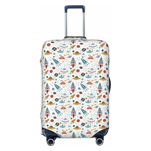 Housse de protection pour valise XL fusées, idéale en voyage long