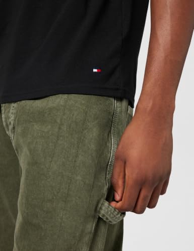 Tommy Hilfiger Men's Stretch Cn Tee Ss 3Pack UM0UM03933 S/S T-Shirt, Multi (Black/White/Grey Heather), L – Ansicht 5