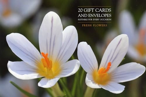 20 Notecards and Envelopes: Fresh Flowers - a delightful pack of high-quality flower gift cards and decorative envelopes (card pack, stationery)