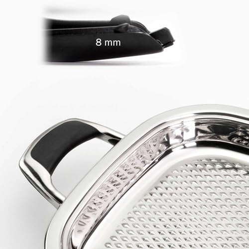 OPPAHA Manici Bistecchiera Compatibili AMC al 100% - Filettatura in Ottone e Bachelite Anti Scottatura - Set 2 maniglie Serie 29