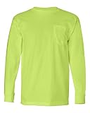 Bayside 8100 Poche à manches longues Tee, Medium, lime green, 1