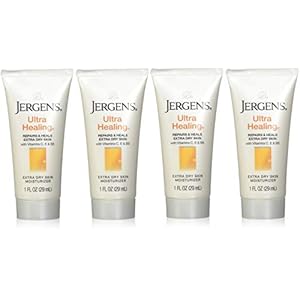 Jergens Ultra Healing Extra Dry-Skin Moisturizer 1 oz (Pack of 4)