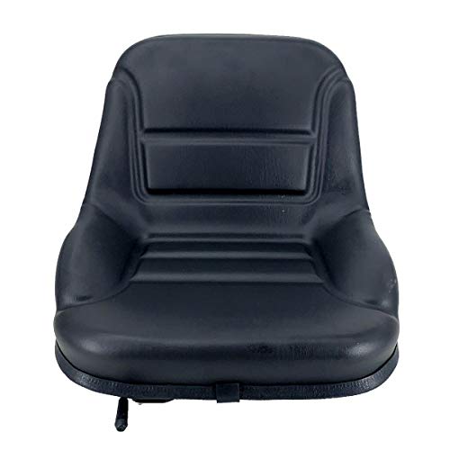 DOMINTY Universal Forklift Seat with Adjustable Sliding Track, Suspension Seat for Excavator, Forklift, Tractor, Skid Loader, Backhoe Dozer Telehandler