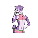 Autocollant de voiture 13 cm x 7 cm pour Juno Loup de dessin animé puissant pour fenêtre de voiture