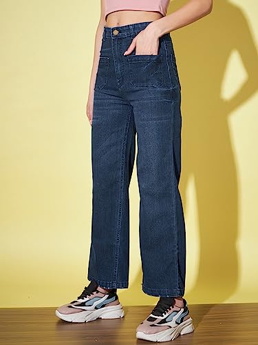 Image of GUTI Womens High Rise Ankle Length Jeans