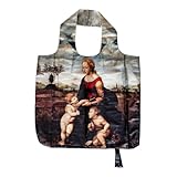 PracticDomus Bolsa para Compra Plegable y Reutilizable de Gran Capacidad con Estampados Originales (La Bella Jardinera)