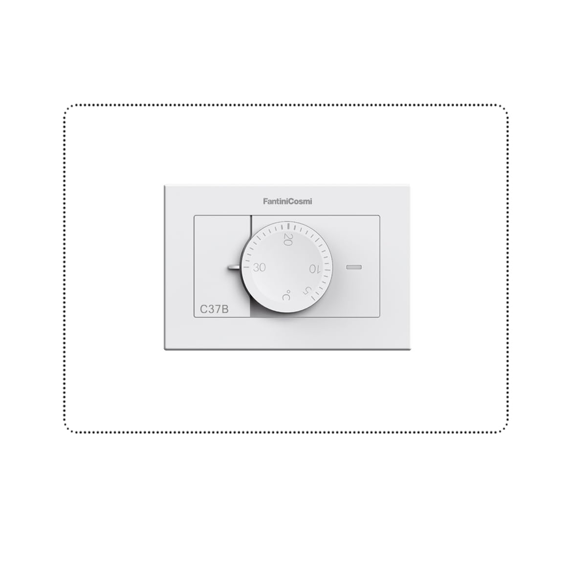 C37BA Termostato Con Manopola Da Incasso 230V Bianco Fantini Cosmi