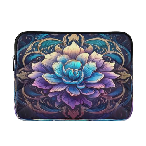 Funda para portátil Mandala morado azul 13-14 pulgadas miniatura 1