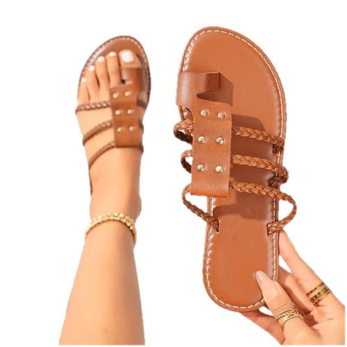 Womens Flat Heel orthopedic sandals，Bunion Orthopedic flip flops for women，Comfy plantar fasciitis flip flops womens，womens Clip Toe Sandals2