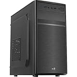 Aerocool CS103 - PC Micro ATX用ケース、ポリッシュアルミニウム、80mmリアファン
