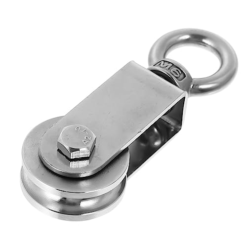 BELLIFFY 1pc Heavy Duty Shaped Ring Pulley for Lifting Block...