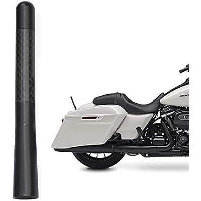 Bingfu Motorcycle Carbon Fiber Antenna Mast Replacement Compatible with 1989-2023 Road King Softail Touring Street Glide Road Glide Fat Boy Electra Glide Tour Ultra Classic