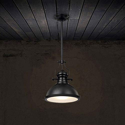 Lustre industriel en métal de haute qualité suspension rustique 1-light pour grand salon