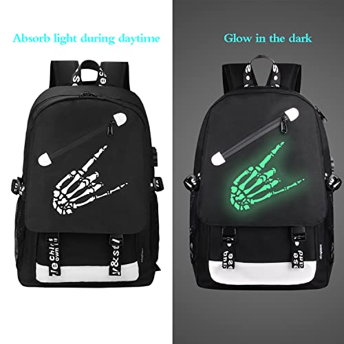 Fewofj Anime Ghost Hand Backpack For Boys, School Bags Glow Bookbags For Teenagers #TOP1