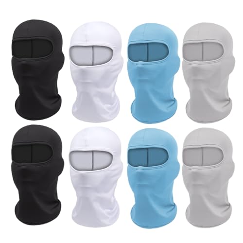 8 peças de máscara de esqui, máscara Shiesty, máscara ninja, balaclava esportiva, capuz de proteção