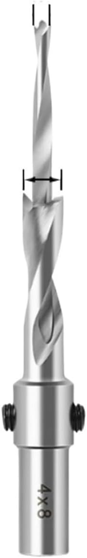 Countersink Drill Bit with Adjustable Depth Stop Chamfering Counterbore Drilling for Wood Plastic 10MM Shank(5pcs 3mm drills)