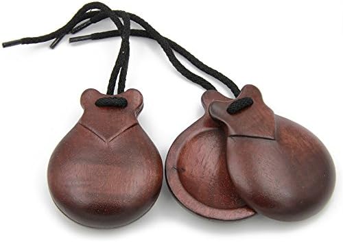 Semi-Professional Jale Spanish Flamenco Castanets Castañuelas Bubinga Caoba Made In Spain Ref#108 (8)