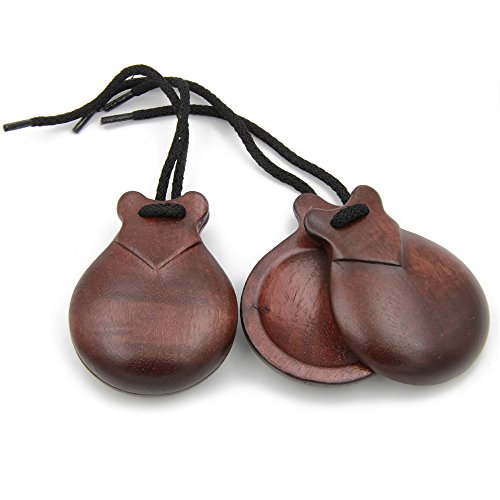 Semi-Professional Jale Spanish Flamenco Castanets CastaÃ±uelas Bubinga Caoba Made In Spain Ref#108 (8)