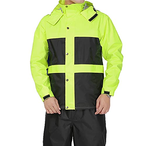 Traje impermeable chaqueta y pantalón para lluvia verde M miniatura 1